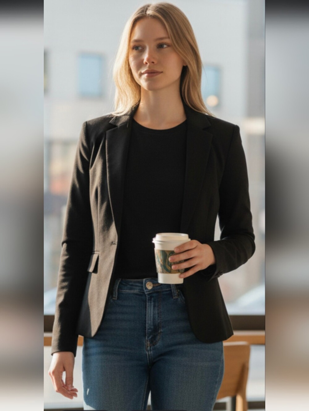 Express Black Blazer Size 0.